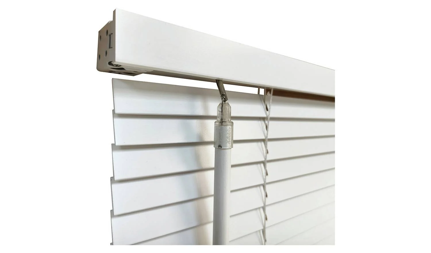 Little Black Book 25 mm Basswood White Venetian Blind 80x130cm Privacy - Image 3