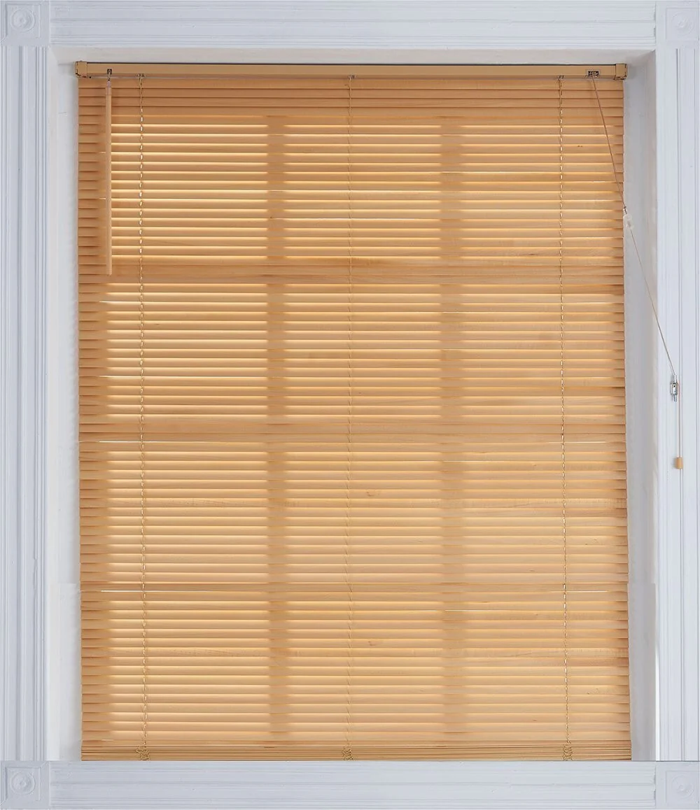 Little Black Book 25mm Venetian Blind Natural 100x130cm Privacy Room