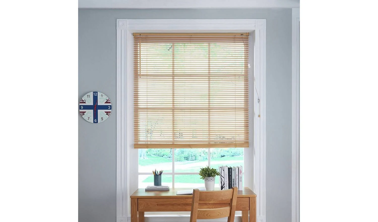 Little Black Book 25mm Venetian Blind Natural 70x130cm Privacy Blinds