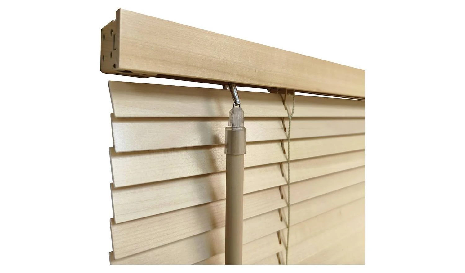 Little Black Book 25mm Venetian Blind Natural 70x130cm Privacy Blinds - Image 3
