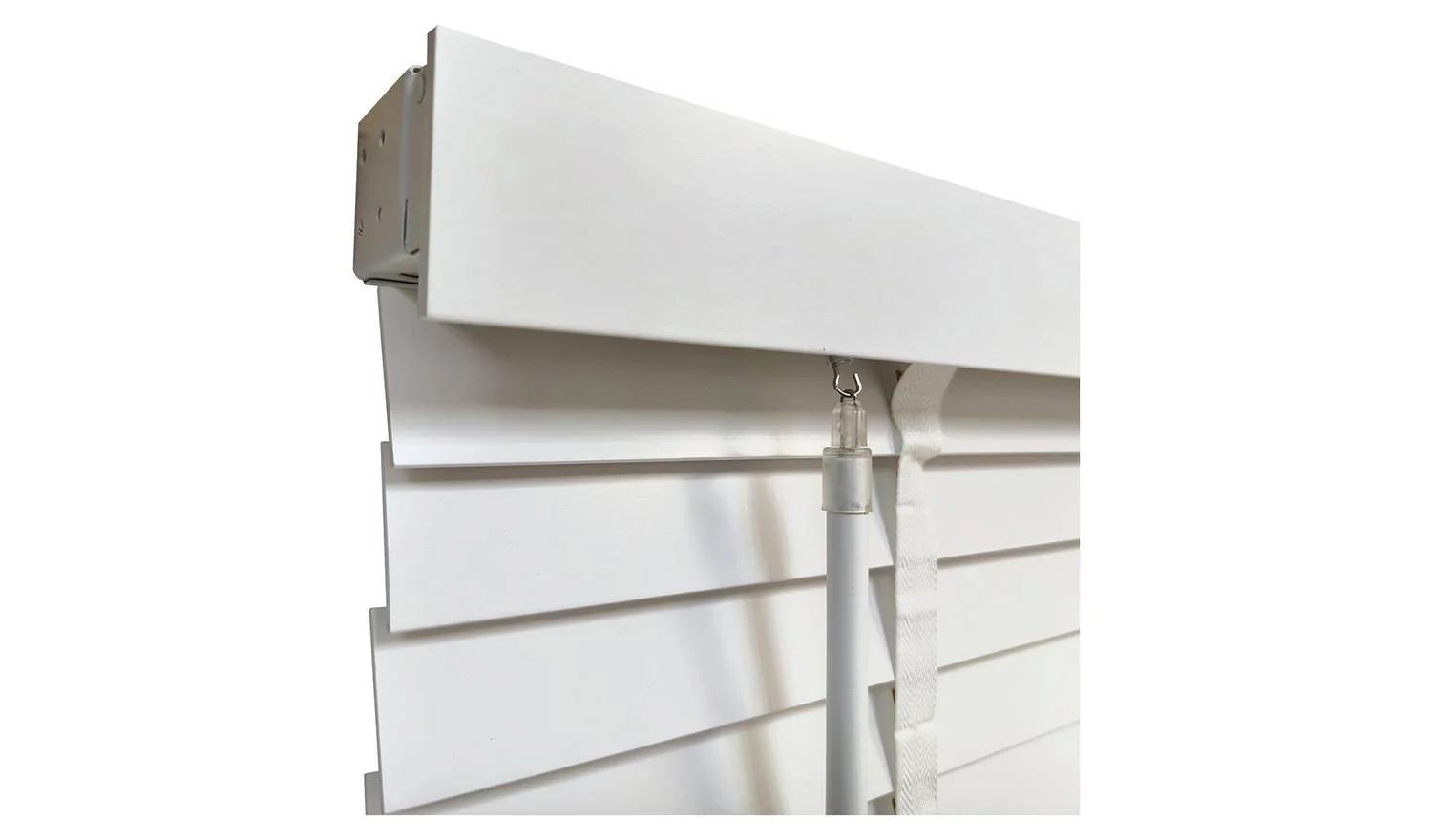 Little Black Book 50mm Basswood White Venetian Blind - 170x160cm - Image 3