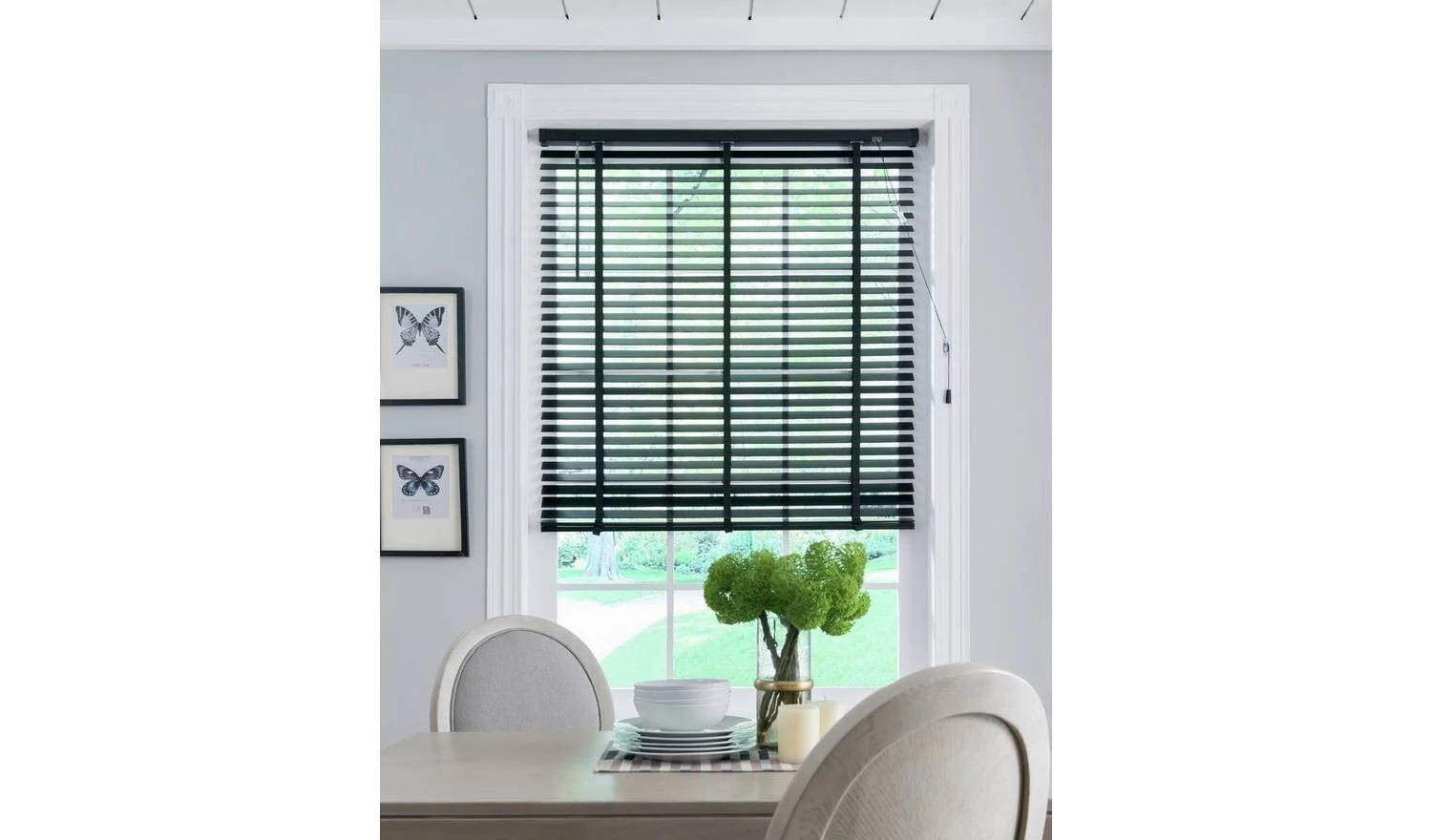 Little Black Book 50mm Venetian Blind - Black - 160x160cm