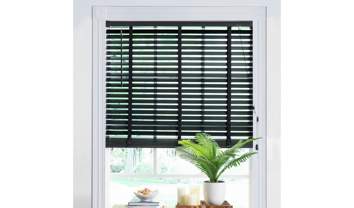 Little Black Book 50mm Venetian Blind Slate Grey 150x160cm Privacy