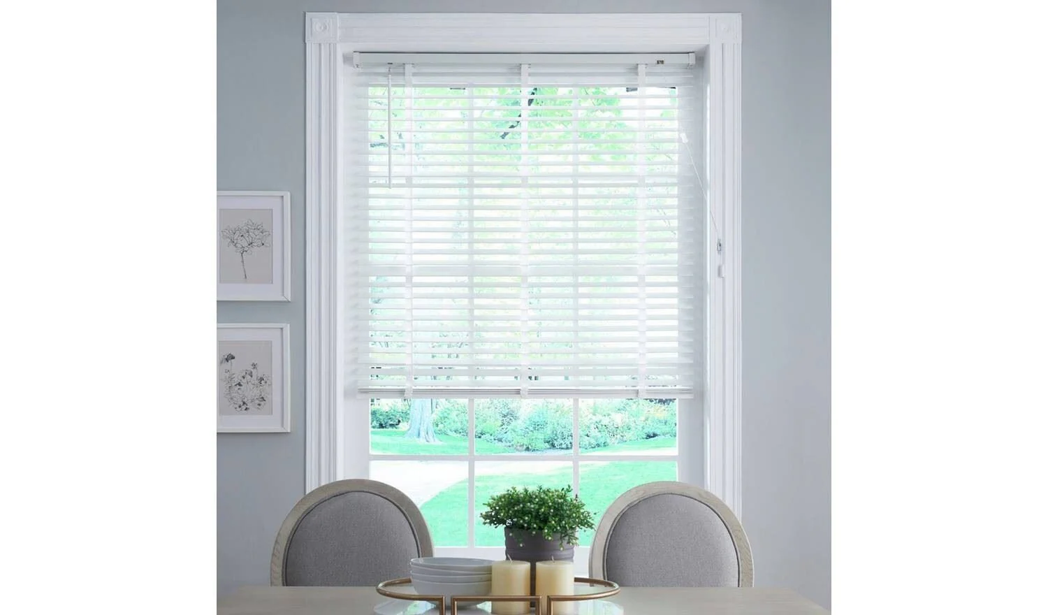 Little Black Book 50mm Venetian Blind - White - 150x160cm