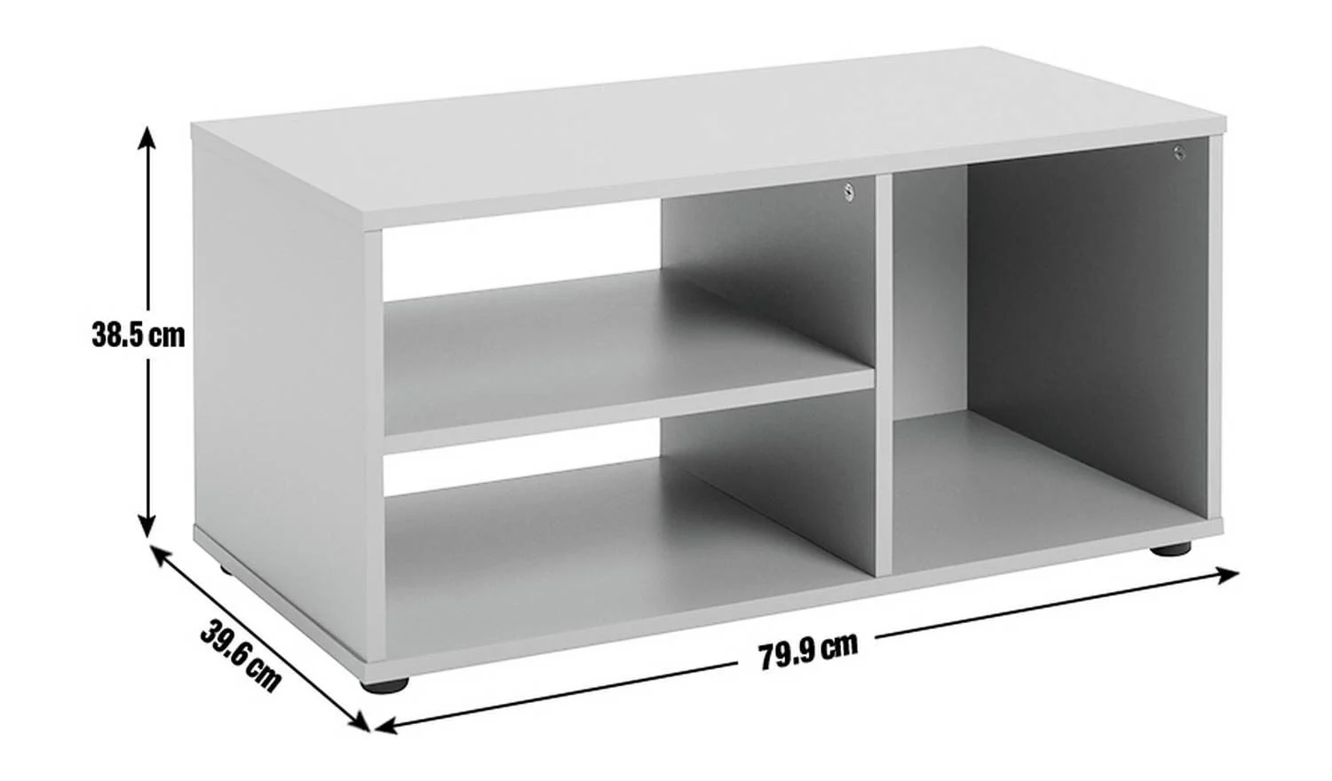 Malibu TV Unit Black Media Stand Storage Cabinet Living Room Furniture - Image 5