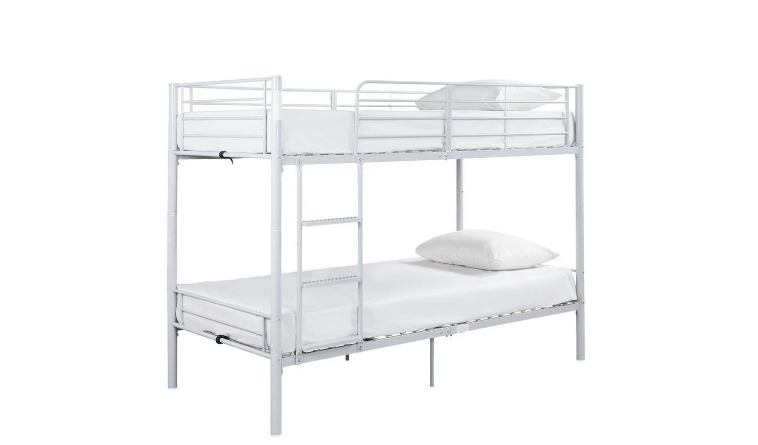 Mason Metal Bunk Bed White Kids Childrens Bunkbed With Ladder