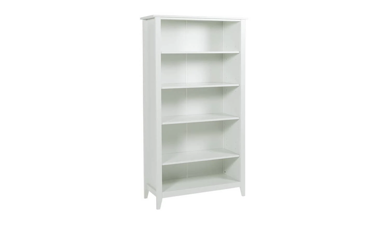 Minato Wide Bookcase White Modern and Functional Home Organization Furniture