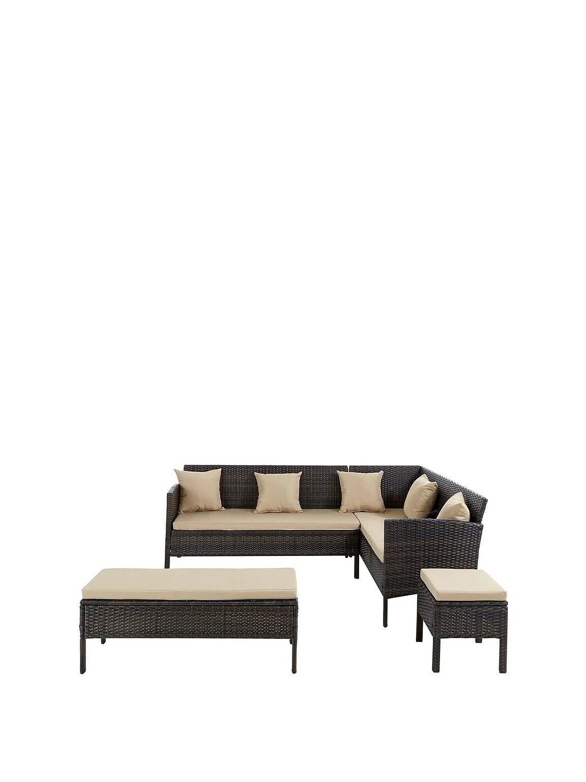 Monte Carlo Corner Dining Set Seats Up To 8 Stylish Spacious Outdoor Furniture - Image 2
