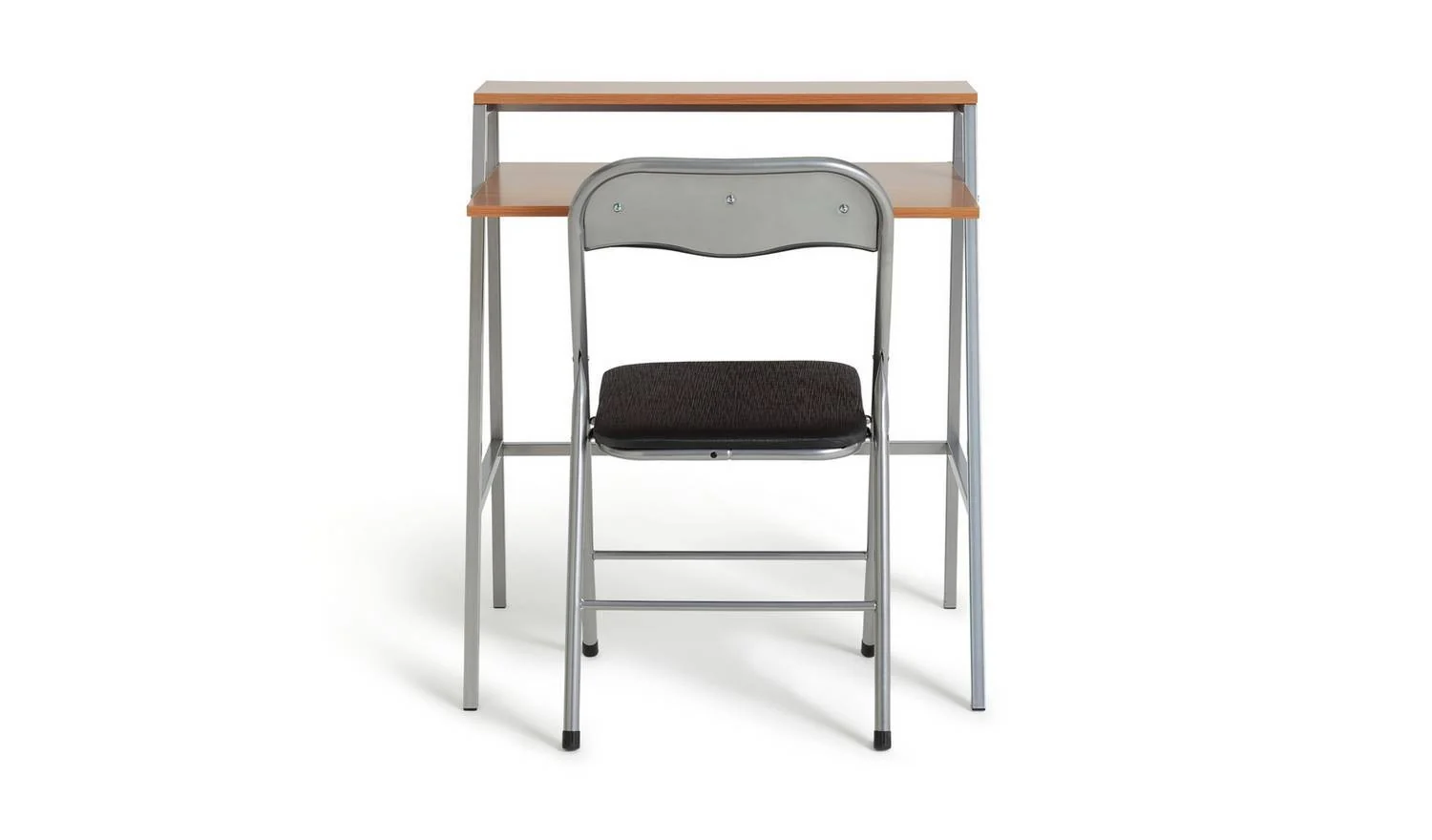 Office Desk and Chair Set Black Modern Home Office Furniture Workspace - Image 2