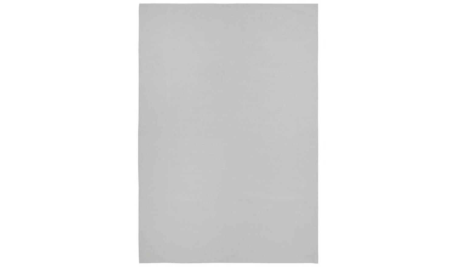 Plain Grey Cotton Flatweave Rug 170x120cm Living Room Bedroom Floor