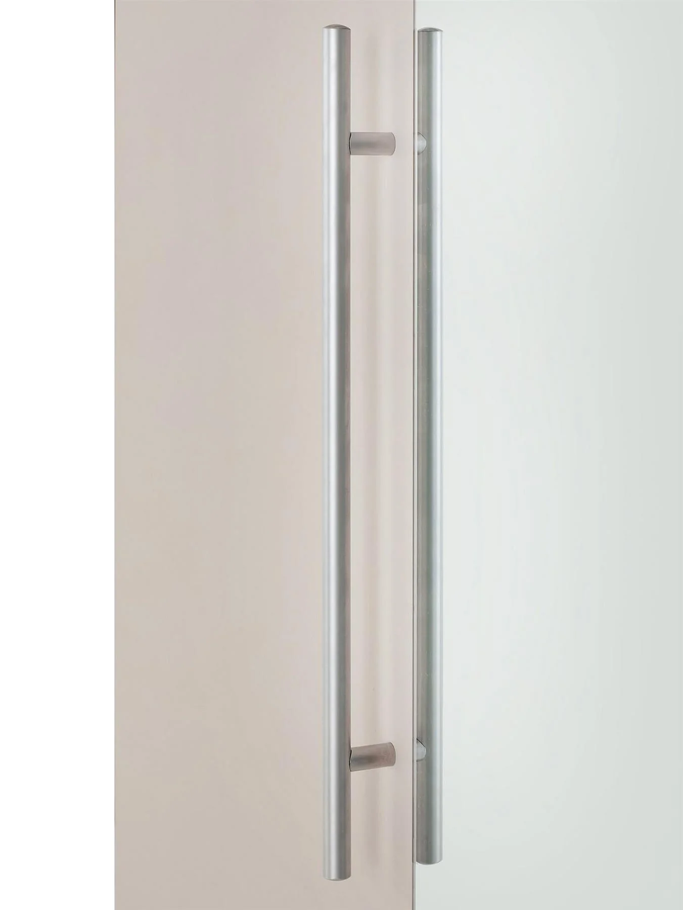 Prague 4 Door 3 Drawer Mirrored Wardrobe Oatmeal Easy Assembly UK - Image 6