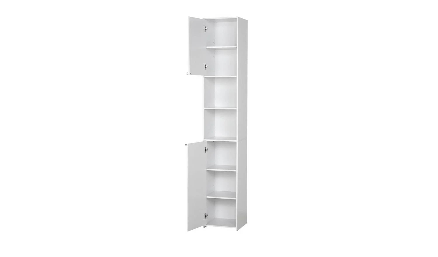 Prime Tallboy White Storage Organiser Bathroom Furniture - Image 7