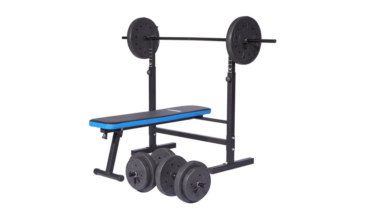 Pro Fitness Foldable Weight Bench with 50kg Weight Package Home Gym - Image 5