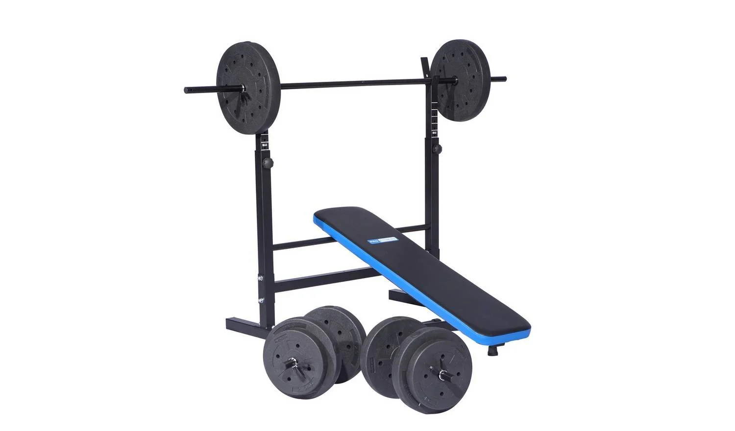 Pro Fitness Foldable Weight Bench with 50kg Weight Package Home Gym - Image 6