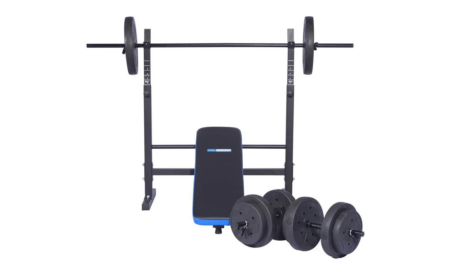 Pro Fitness Foldable Weight Bench with 50kg Weight Package Home Gym - Image 8