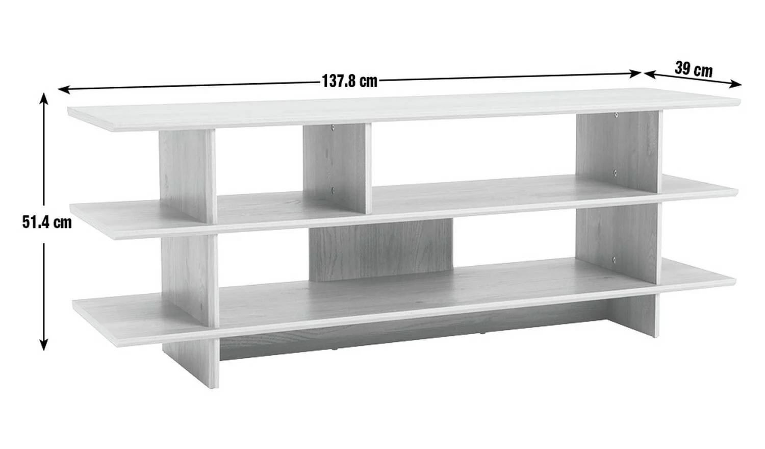 Raymond TV Unit Natural Media Stand Storage Living Room - Image 2