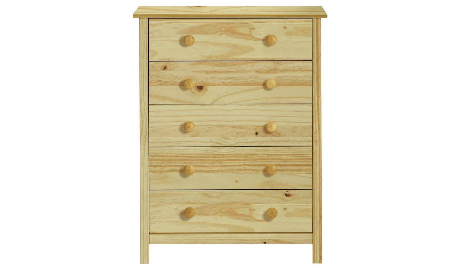 Scandinavia 5 Drawer Chest Pine Modern Scandinavian Design