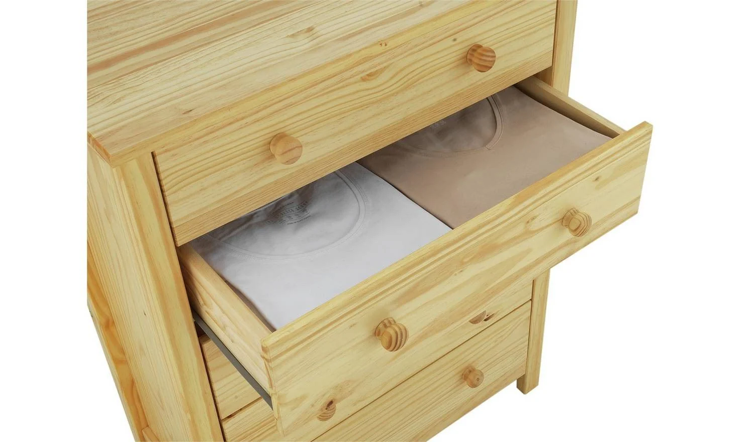 Scandinavia 5 Drawer Chest Pine Modern Scandinavian Design - Image 3