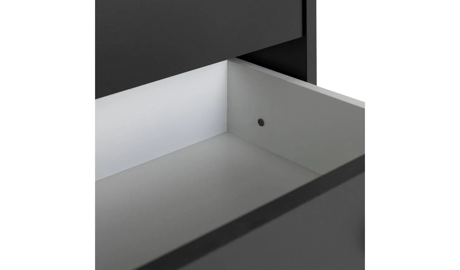 Seville 5 Drawer Chest Anthracite Storage Organiser Bedroom Furniture - Image 6