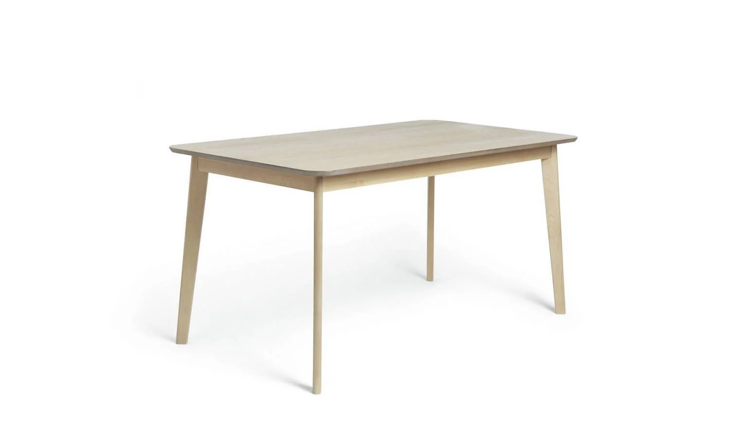 Skandi Oak Veneer 6 Seater Dining Table Modern and Elegant Dining Room Decor