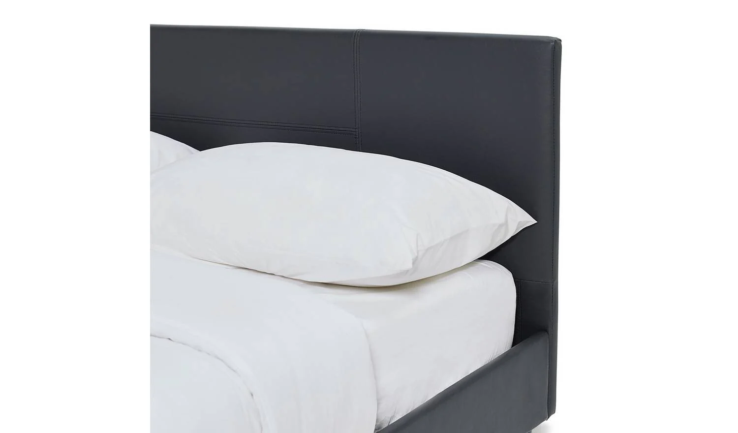 Skylar Double Bed Frame Black Modern Bedroom Furniture With Headboard - Image 4