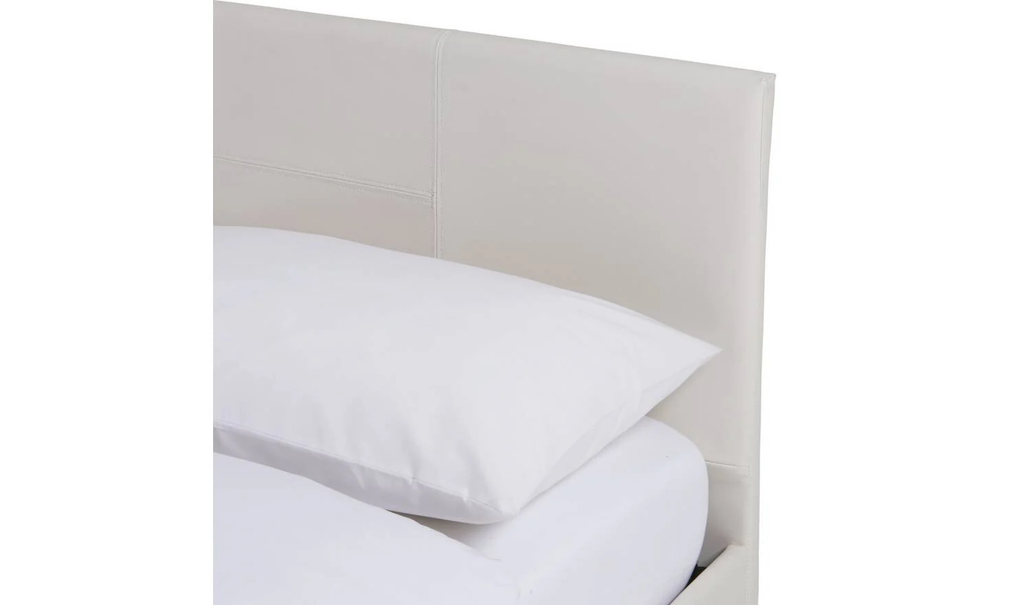 Skylar Double Bed Frame White Modern Bedroom Furniture With Headboard - Image 4