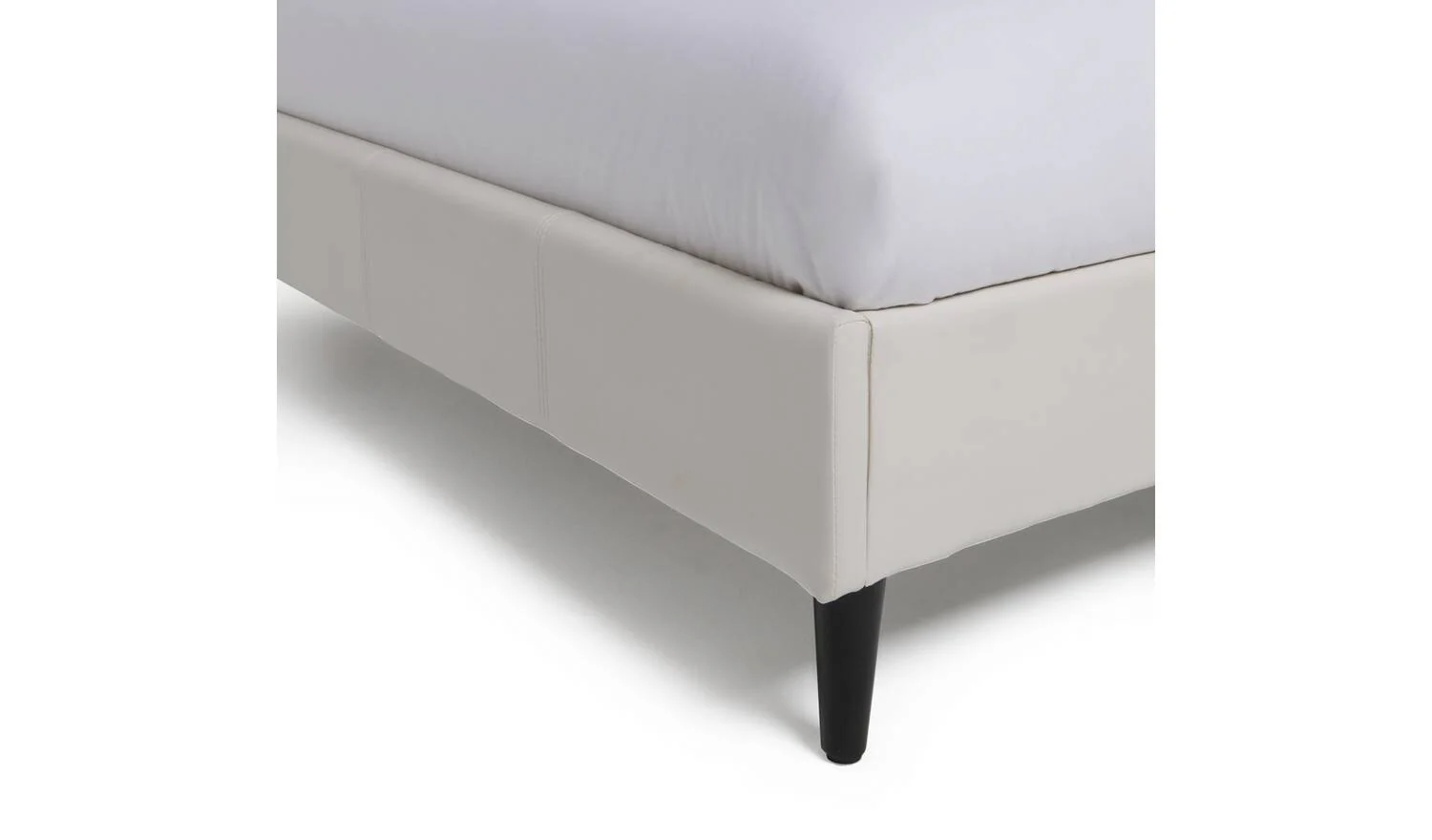 Skylar Double Bed Frame White Modern Bedroom Furniture With Headboard - Image 5
