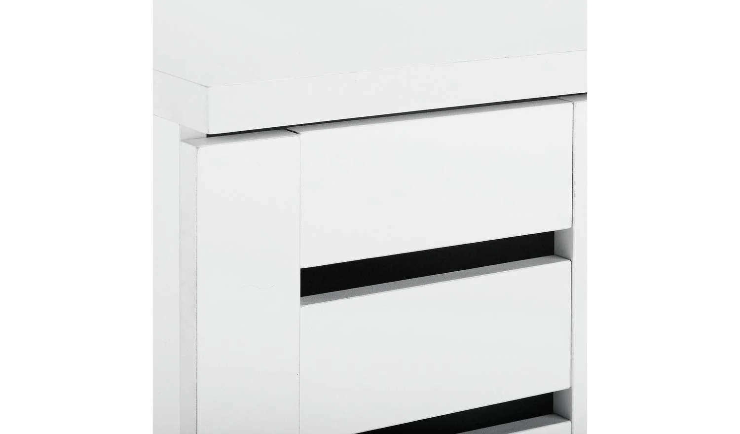 Slatted 2 Door Shoe Storage Cabinet White Hallway Entryway Furniture - Image 5