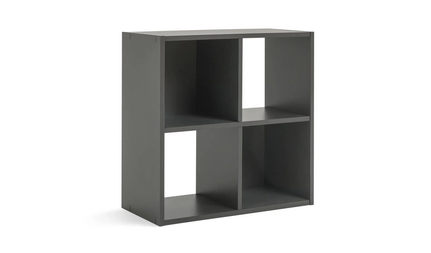 Squares 4 Cube Storage Unit Dark Grey Modular Organiser Shelf Furniture