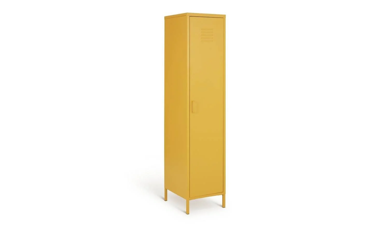 Tall 1 Door 4 Shelf Locker - Mustard