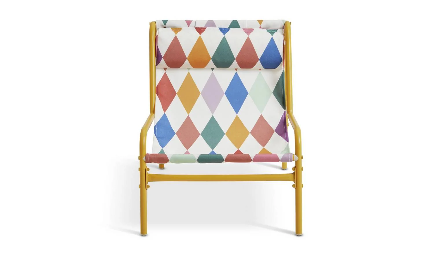 Teka Metal Kids Garden Chair Harlequin Colourful Patio Seat Outdoor - Image 3