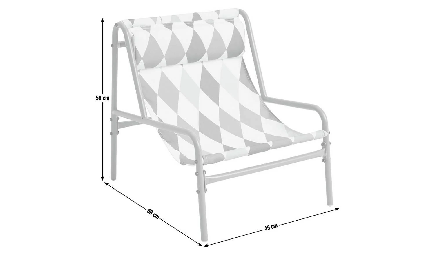 Teka Metal Kids Garden Chair Harlequin Colourful Patio Seat Outdoor - Image 6