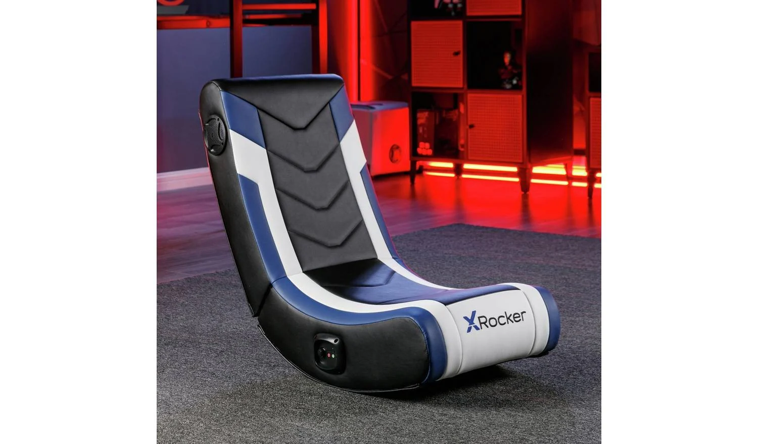 X Rocker Solo eSports 2.0 Audio Junior Gaming Chair Blue Kids