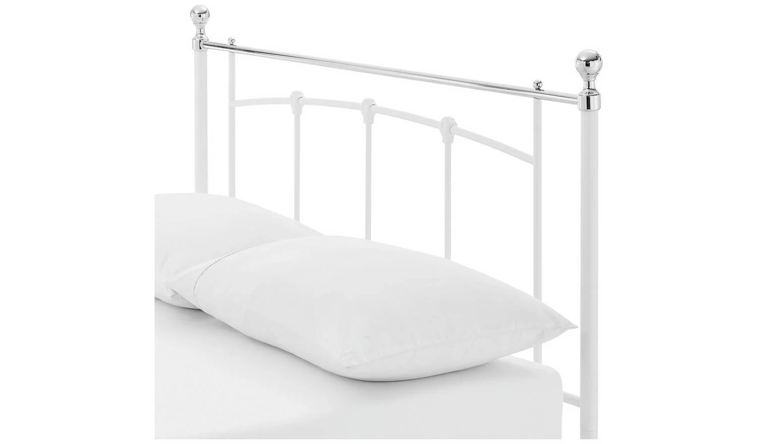 Yani Double Metal Bed Frame White Bedroom Furniture Industrial - Image 5