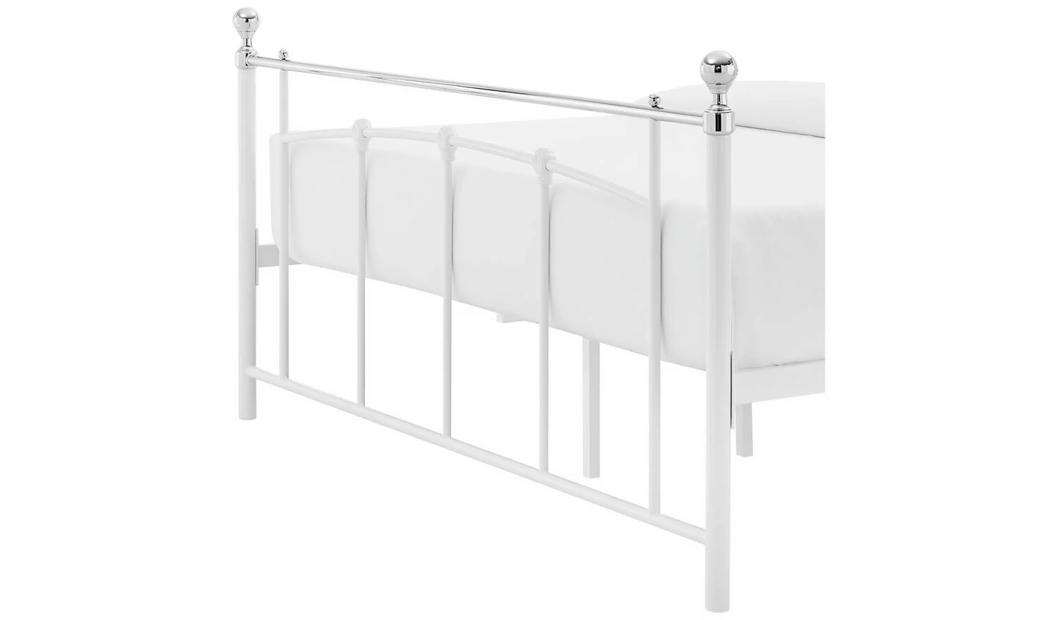 Yani Double Metal Bed Frame White Bedroom Furniture Industrial - Image 6