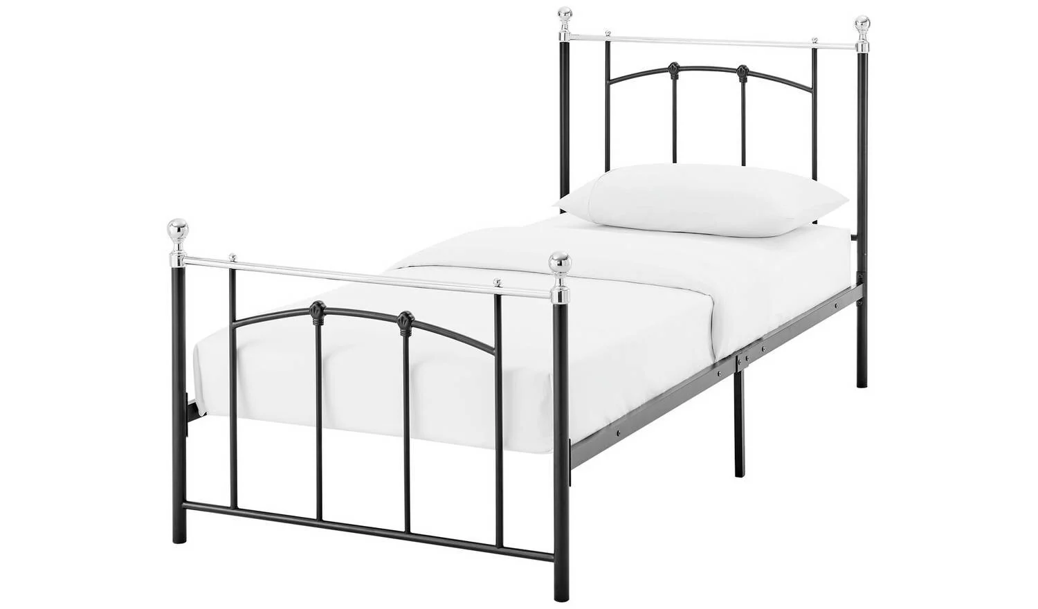Yani Single Metal Frame Black For Guest Room Kids Bedroom
