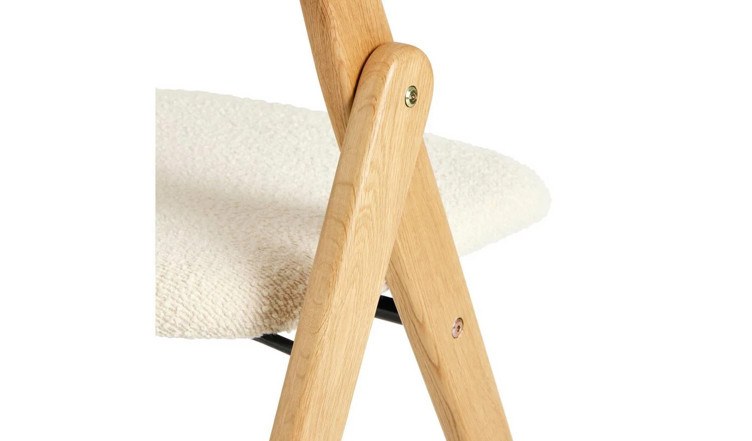 Zepher Fabric Dining Chair Light Wood Kitchen Furniture UK - Image 6